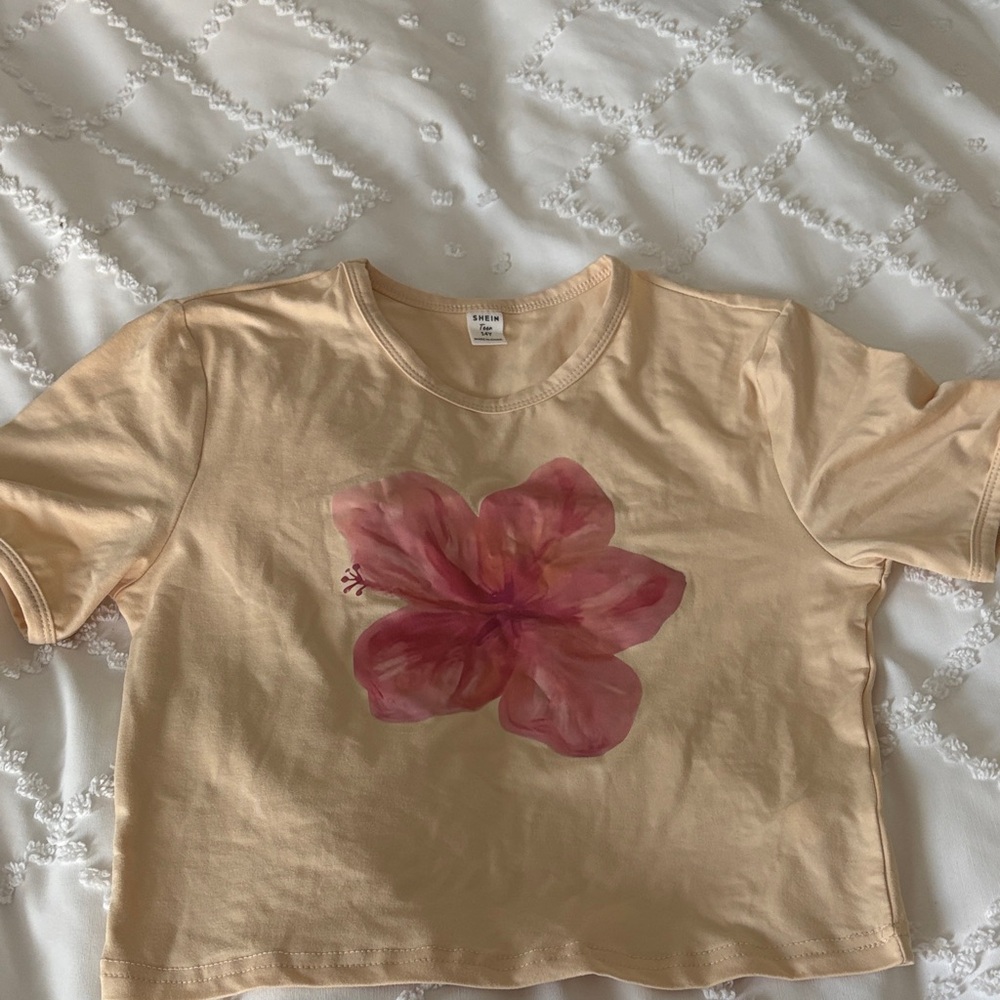Floral Shirt in Cream and Pink